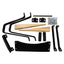 Replacement Pour Hardware Kit with Solid Tire & Wheel Assembly, 6 in Brentwood Wheelbarrows