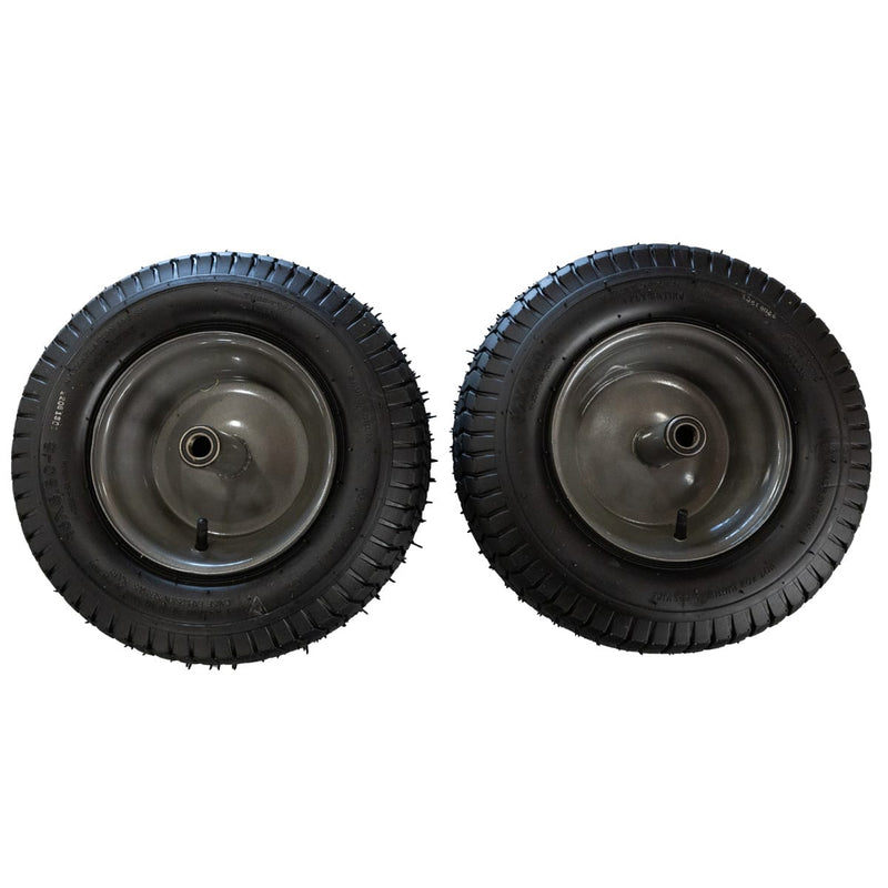 Replacement Hardware Kit with (2) 6" Turf Tires & Wheel Assembly, 6 in Brentwood Wheelbarrows