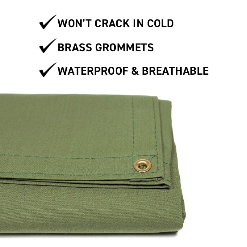 Gemplers 14.5 oz Weather Tough Breathable Tarp | Green