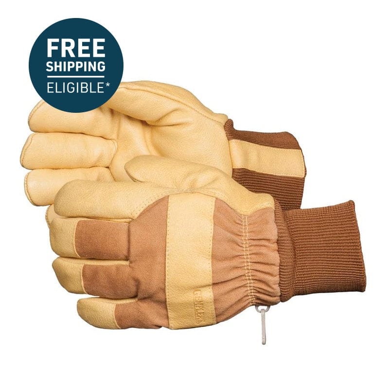 Gemplers Pigskin Insulated Waterproof Gloves with Knit Wrist