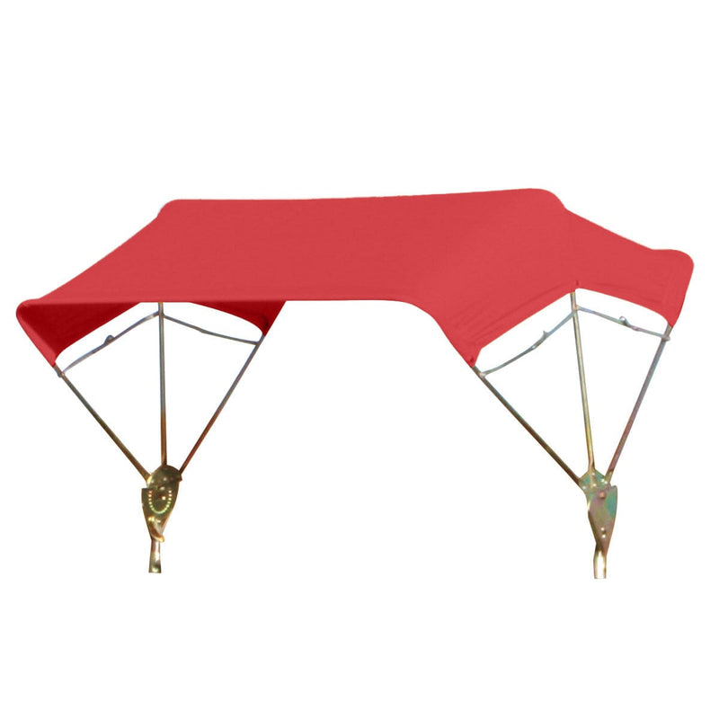Farmer Bob's 3 Bow 48" Buggy Top – Orange, Steel Frame & Canvas Cover, Tractor Umbrella