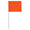 Custom Marking Flag, 4"x5", 21" Wire Stake, 1000 PK