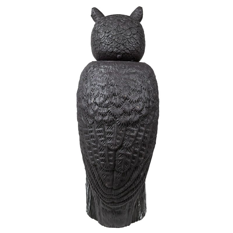 Owl Decoy with Rotating Head, Solar-Powered