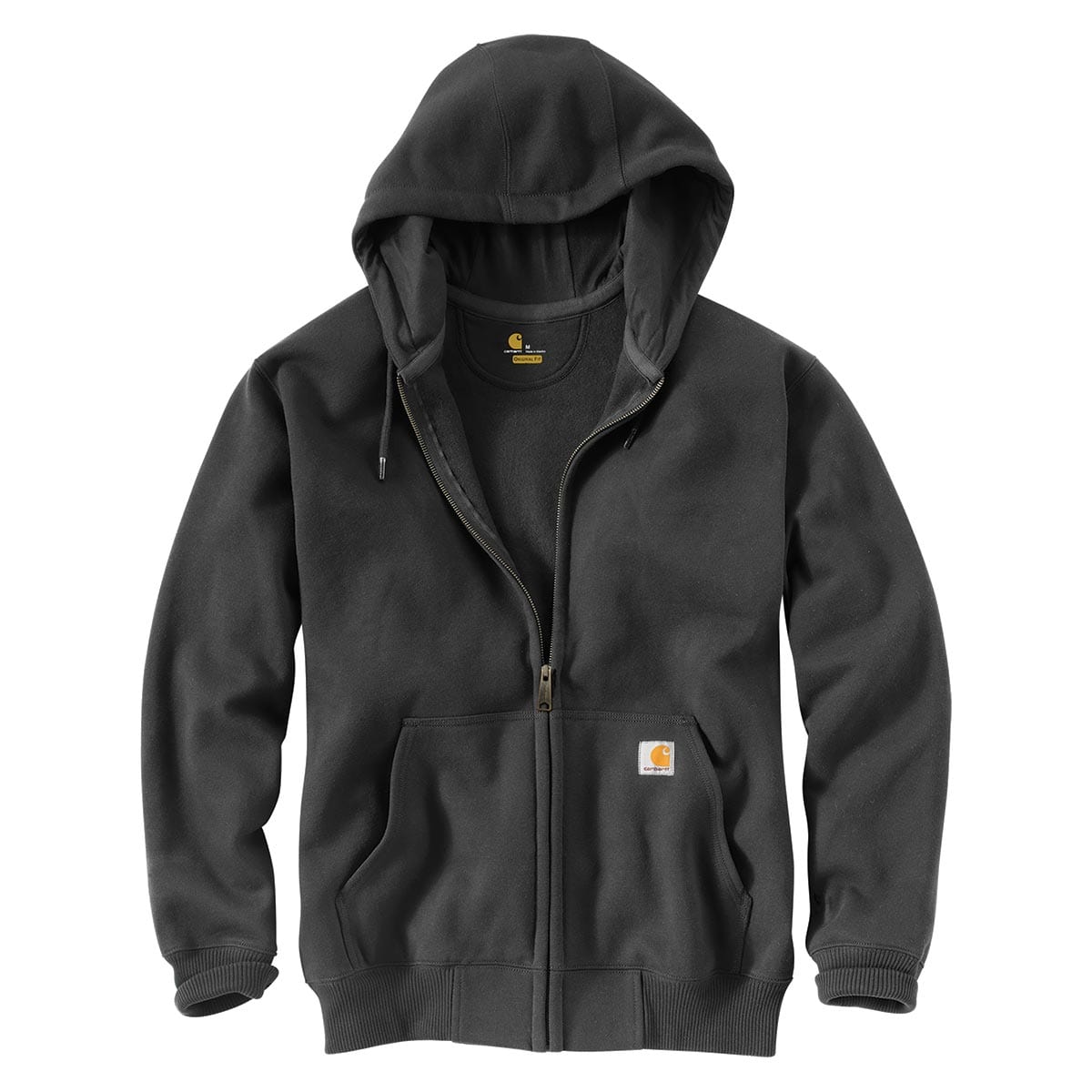 Carbon Heather Carhartt Rain Defender Loose Fit Heavyweight Full Zip Sweatshirt