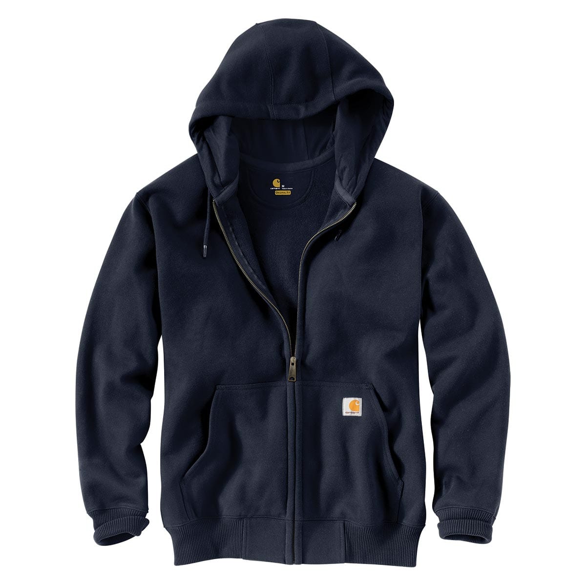 New Navy Carhartt Rain Defender Loose Fit Heavyweight Full Zip Sweatshirt