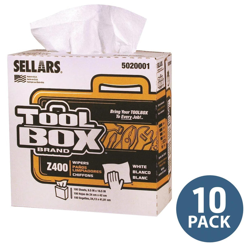 Sellars Z400 TOOLBOX Wipers | 10 Pack