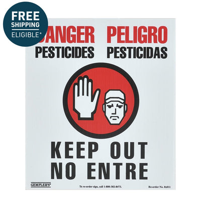 Gemplers 7" x 8" WPS Pesticide Warning Sign