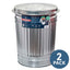 Behrens Galvanized Trash Can, 31 gal | 2 Pack
