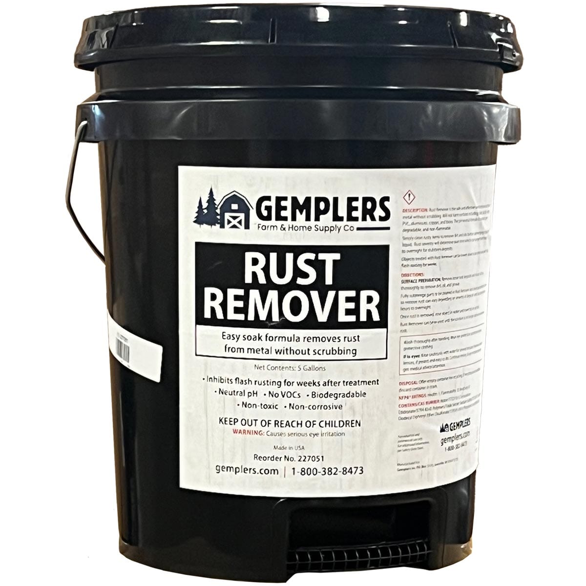 Gemplers Rust Remover - 5 gal.