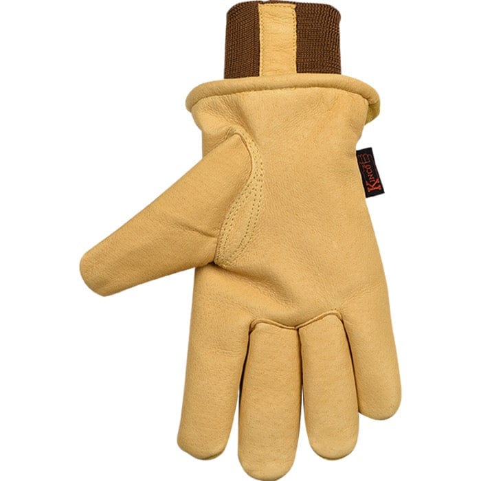 Palm of the Kinco 94HK Pigskin Insulated Drivers Gloves with Knit Wrist