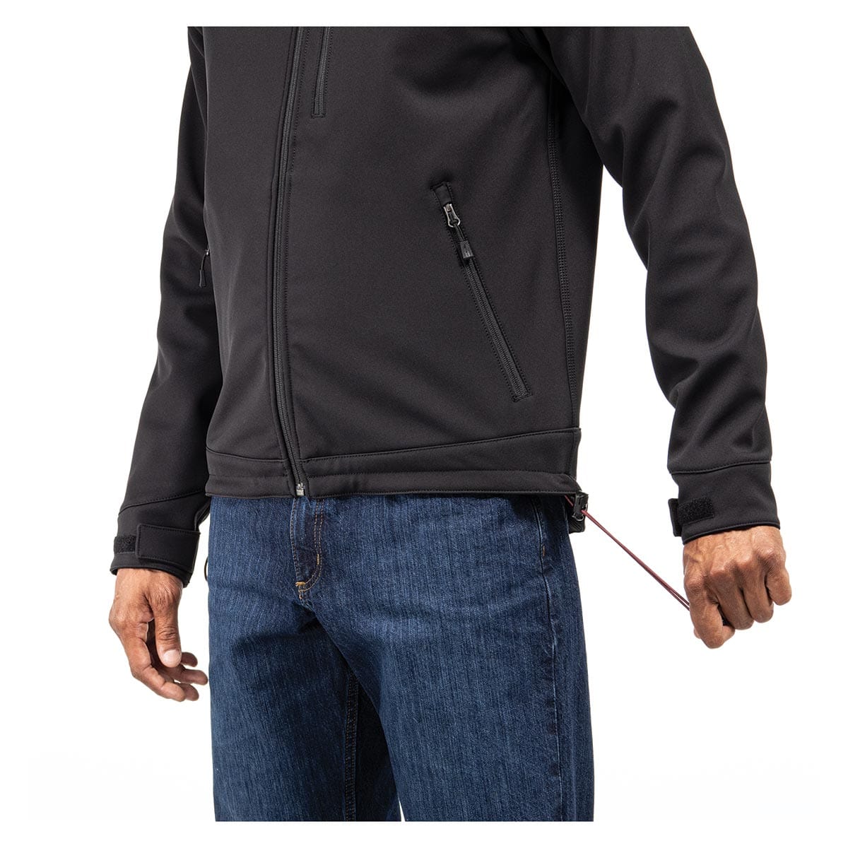 Black Carhartt 102199 Rain Defender Relaxed Fit Heavyweight Softshell Jacket