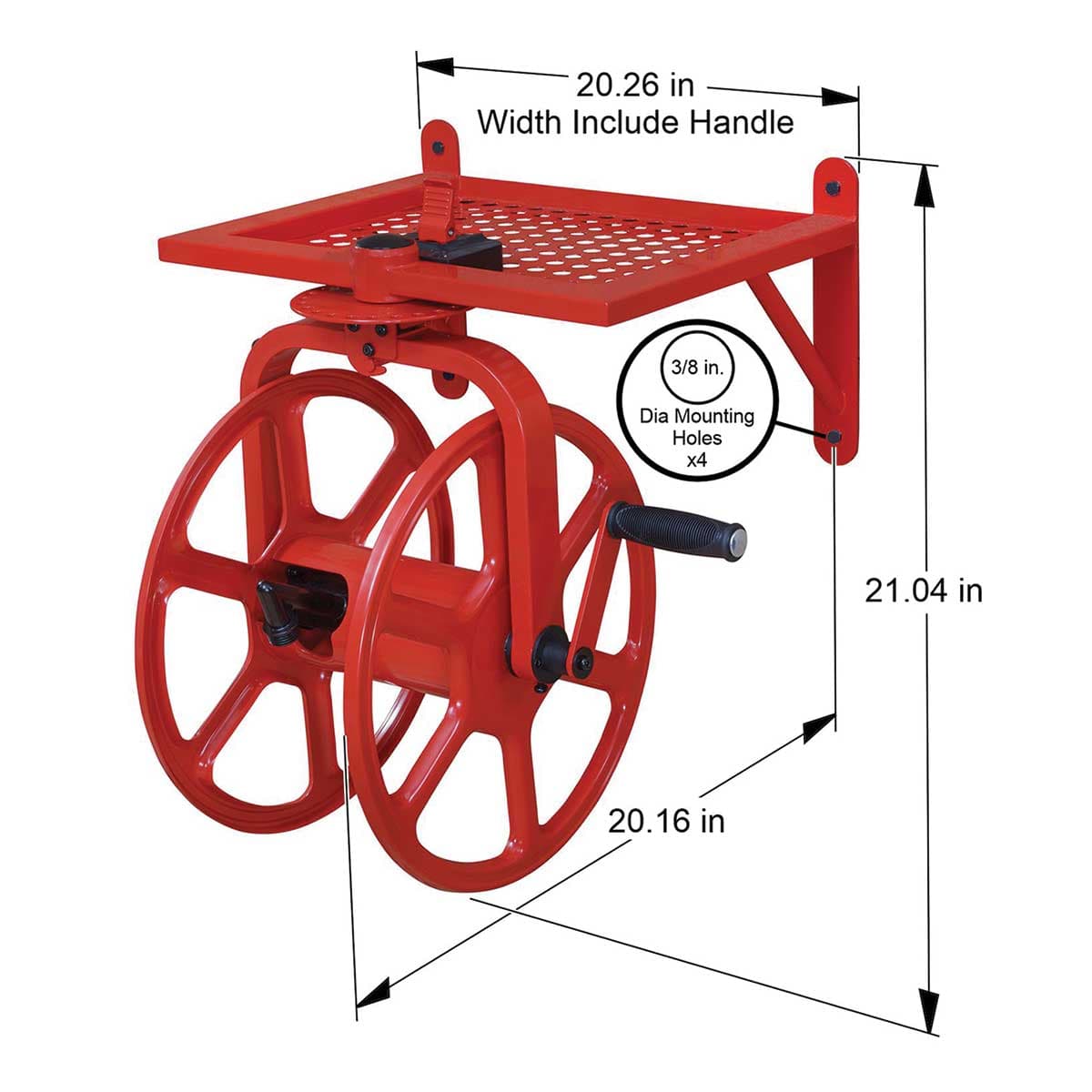 Liberty Garden Revolution Wall-Mount Rotating Hose Reel