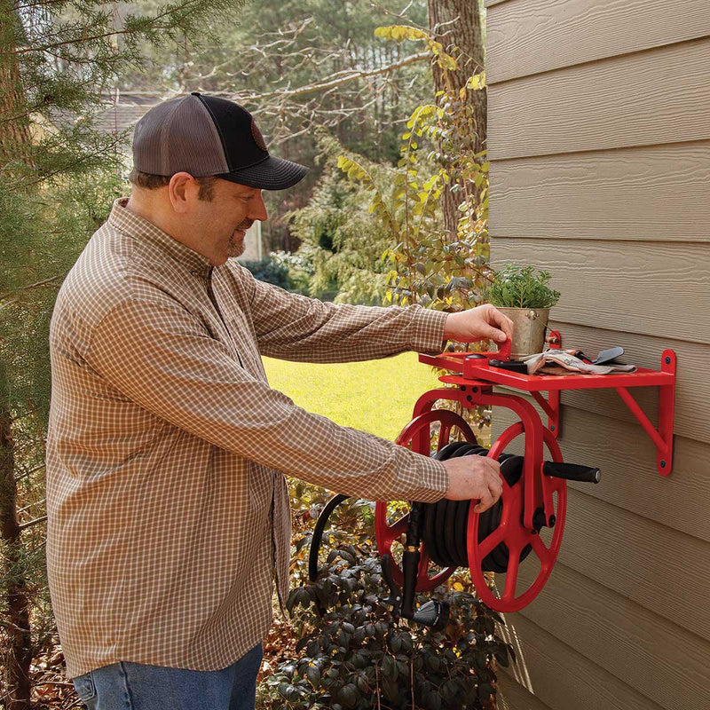 Liberty Garden Revolution Wall-Mount Rotating Hose Reel
