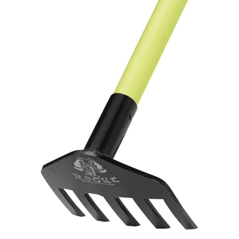 Rogue Tools No-Break Rake with Fiberglass Handle