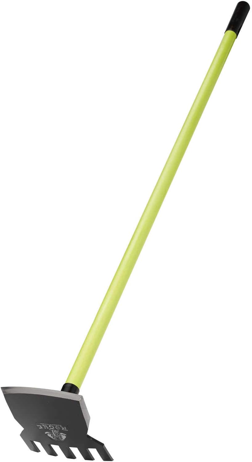 Rogue Tools Hoe Rake with Fiberglass Handle