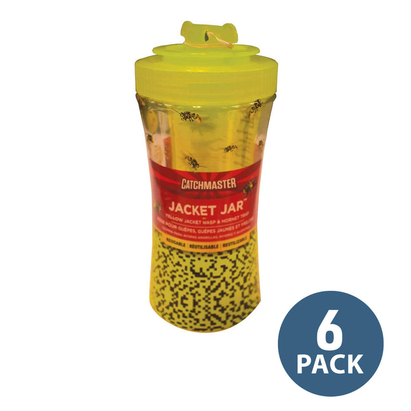 Catchmaster Jacket Jar Wasp, Yellow Jacket and Hornet Trap | 6 Pack