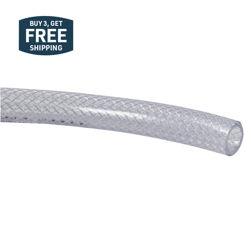 Gemplers 15'L Clear Vinyl Braid Hose for Gemplers Sprayers 33-103938-180