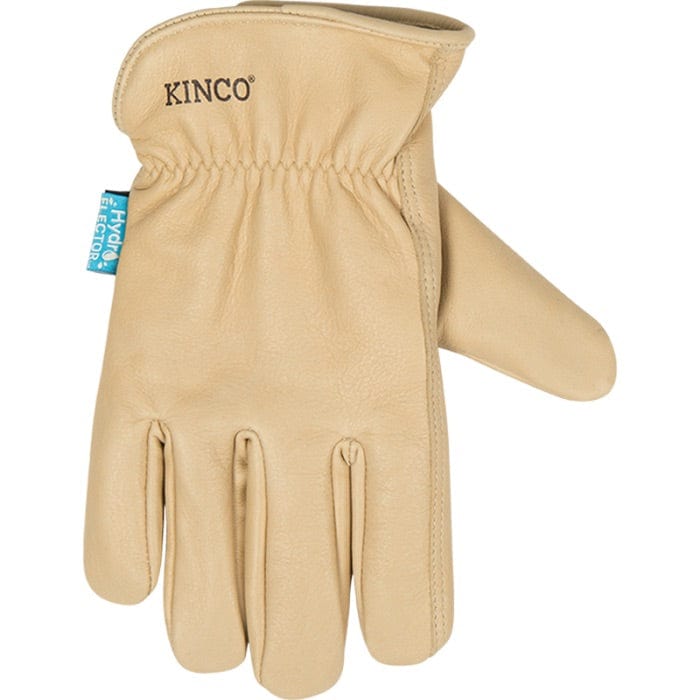 Kinco HydroFlector Lined Water-Resistant Leather Driver Work Gloves