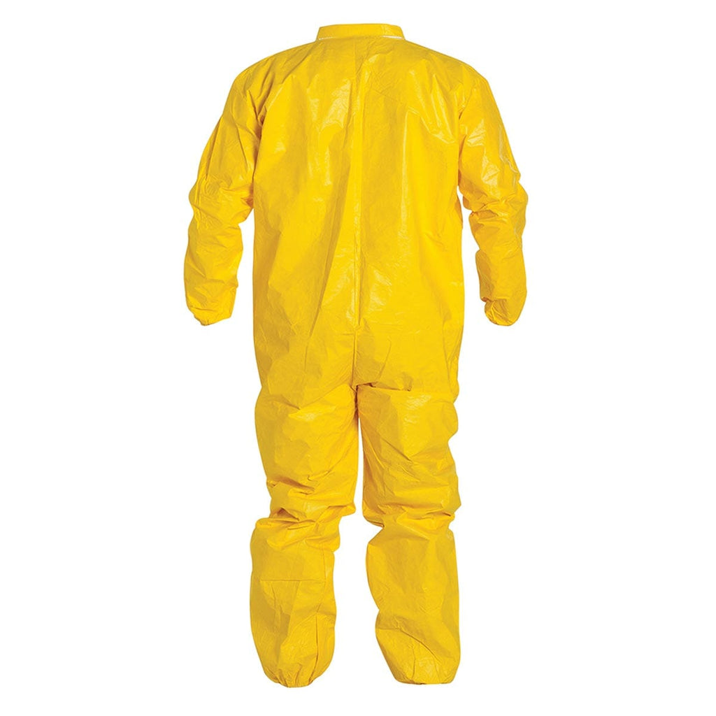 View of the back of the DuPont Tychem 2000 Coverall, Serged Seams, Collar, 12pk
