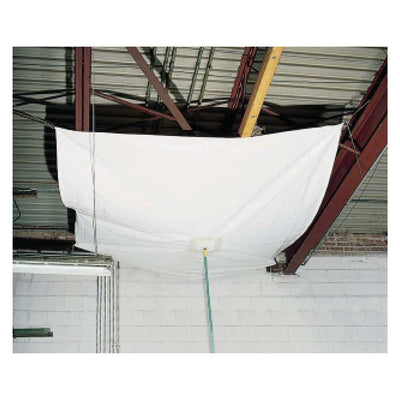 Mauritzon Translucent Flame Retardant Vinyl Drain Tarp with Dee Rings