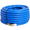 Heavy-duty blue garden hose for professional landscape jobs.