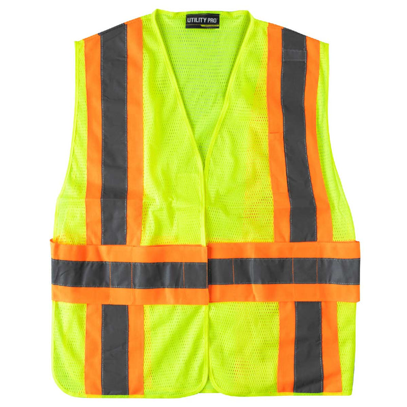 Utility Pro ANSI Class 2 Adjustable Mesh Hi-Vis Safety Vest