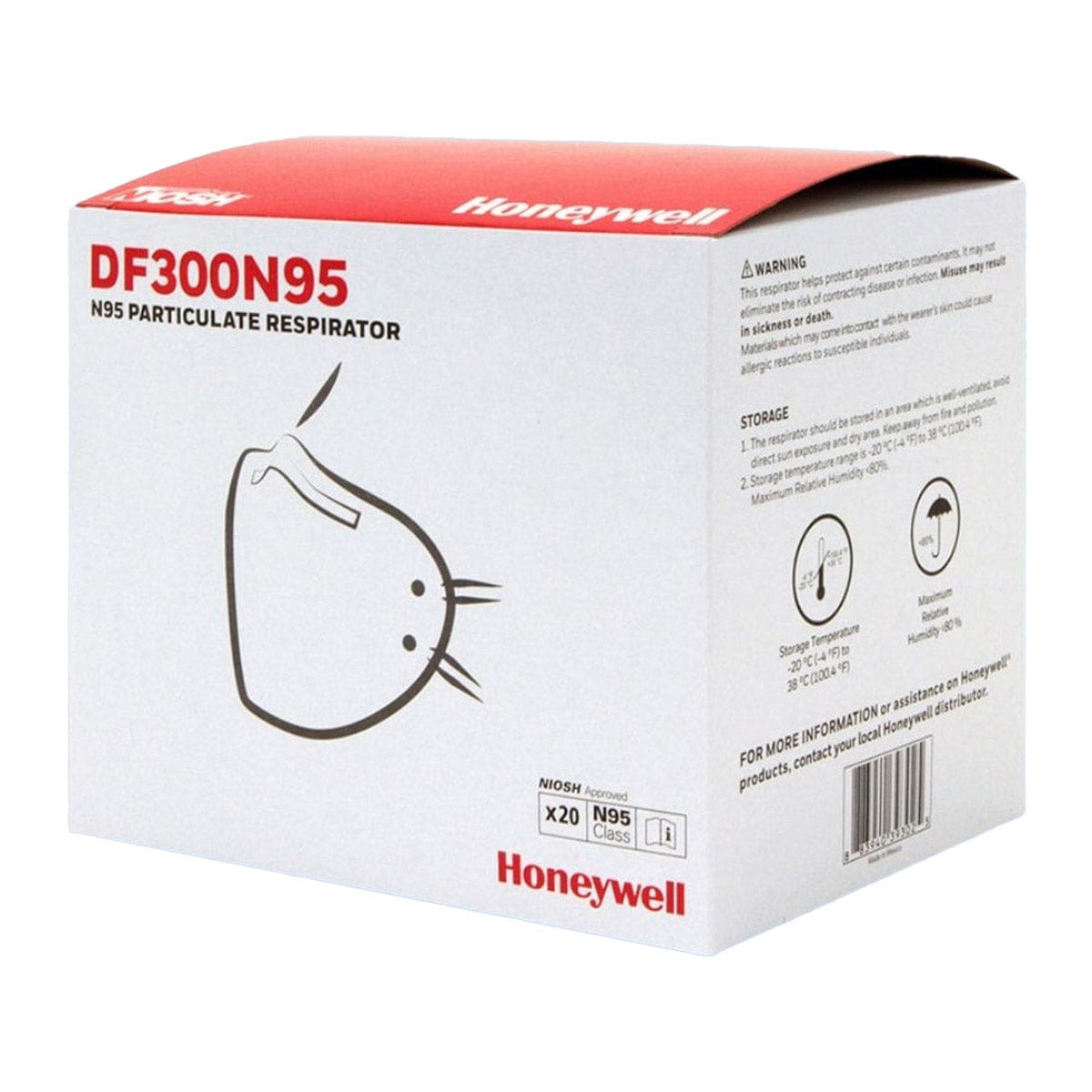 Honeywell DF300 N95 Flat Fold Disposable Respirators | Gemplers