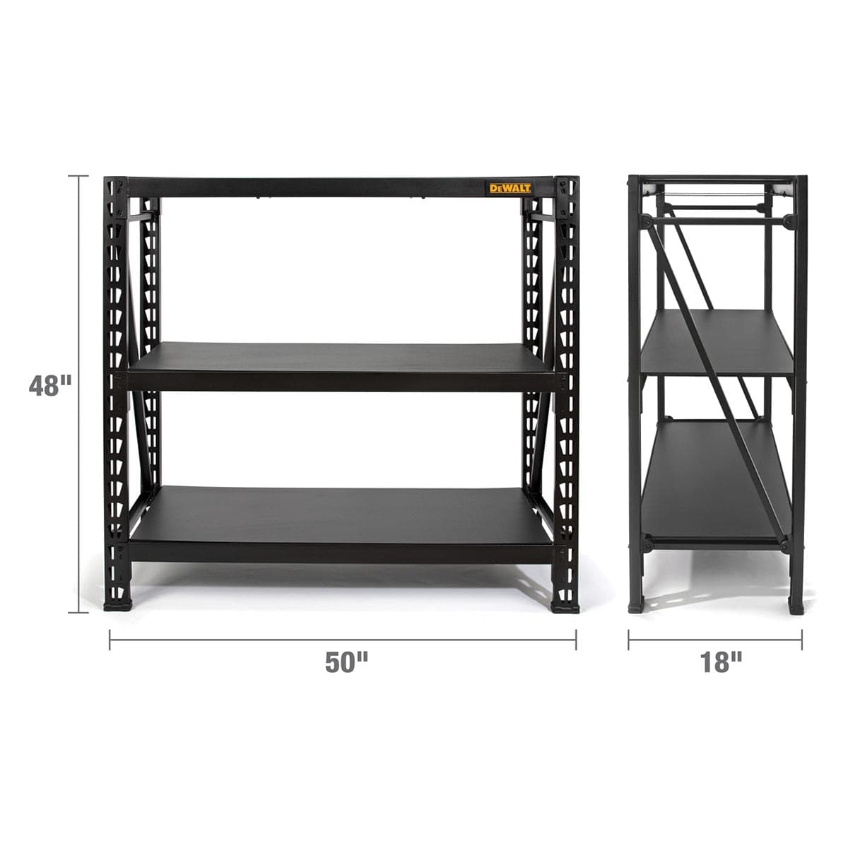 DEWALT 4-Foot Tall 3-Shelf Industrial Storage Rack