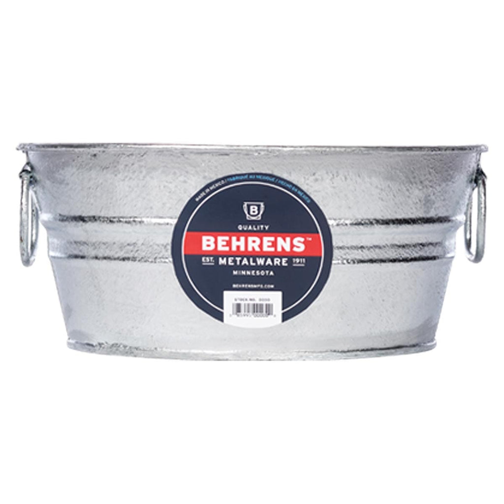 Behrens Hot Dipped Steel Mini Round Low Flat Tub