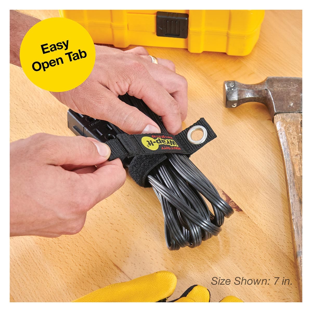 Wrap-It Storage Heavy-Duty Storage Strap - 7-in. (4-Pack)