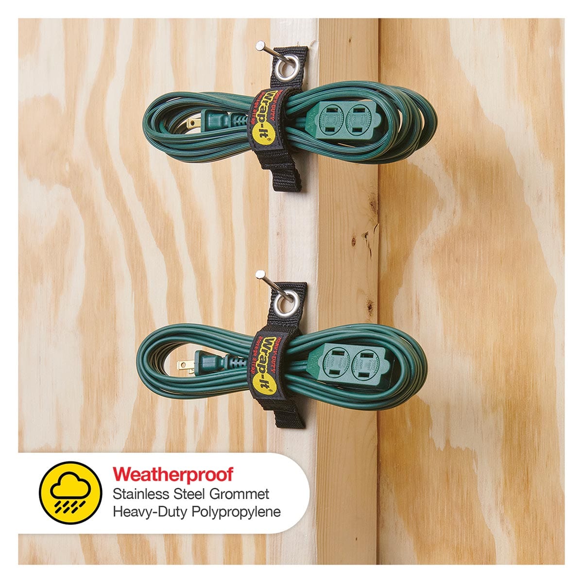 Wrap-It Storage Heavy-Duty Storage Strap - 7-in. (4-Pack)
