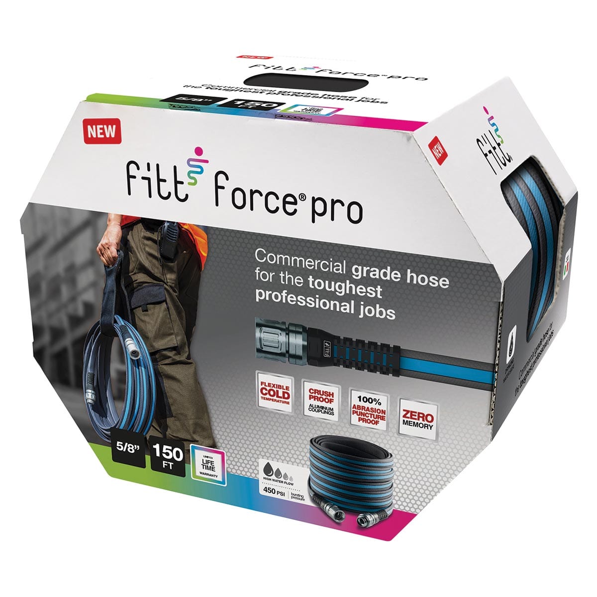 Commercial-grade hose for tough, professional jobs. 