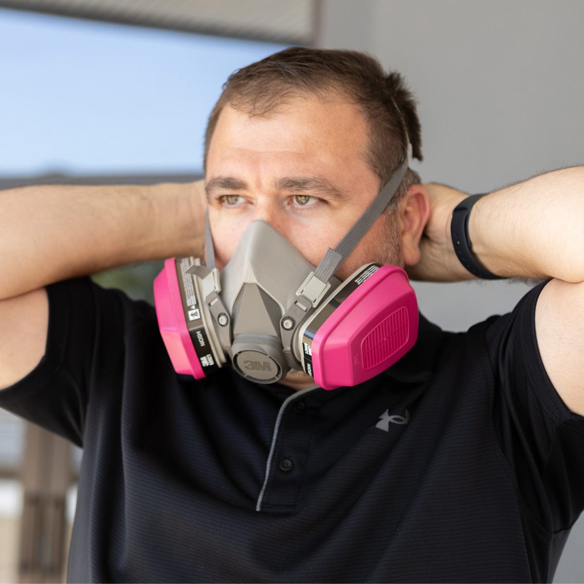 3M Half Mask Respirator Kit with OV/P100 Filter Cartridges