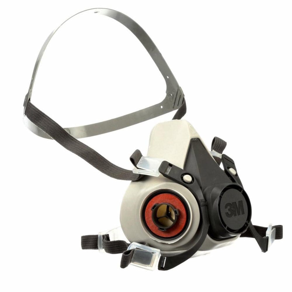 Side view of the 3M Half Mask Respirator Kit with OV/P100 Filter Cartridges