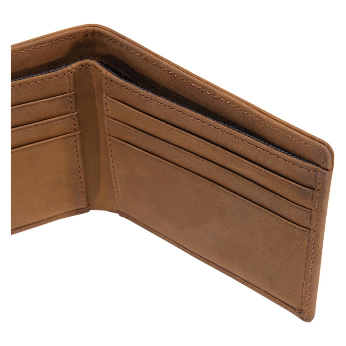 Brown Carhartt Saddle Leather Bifold Wallet