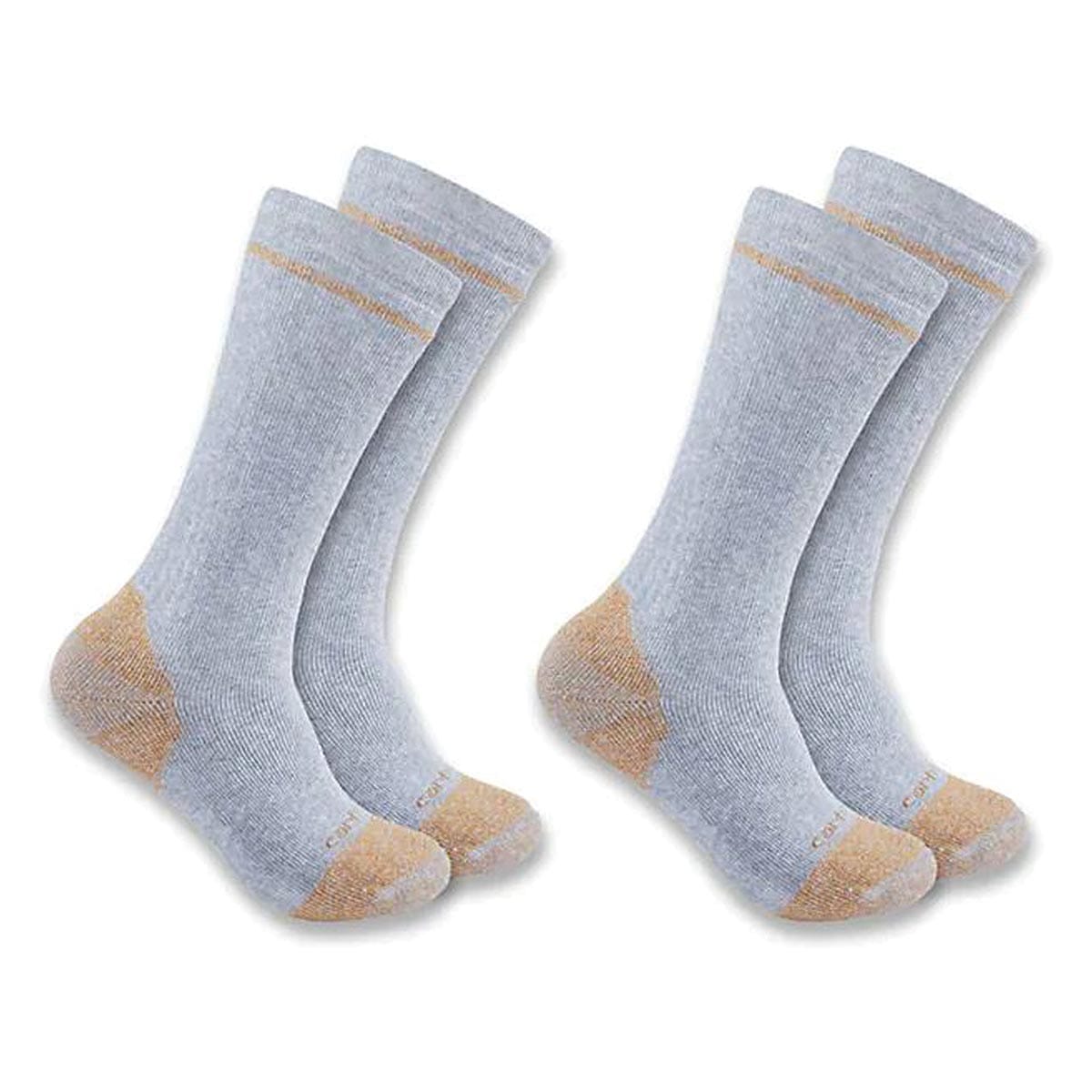 Carhartt Midweight Cotton Blend Steel Toe 2 Pack Boot Socks
