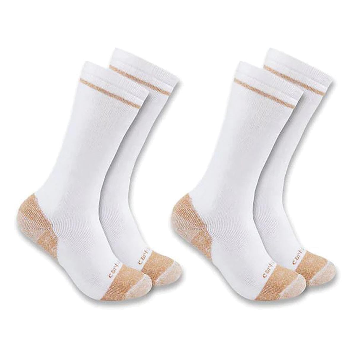 Carhartt Midweight Cotton Blend Steel Toe 2 Pack Boot Socks