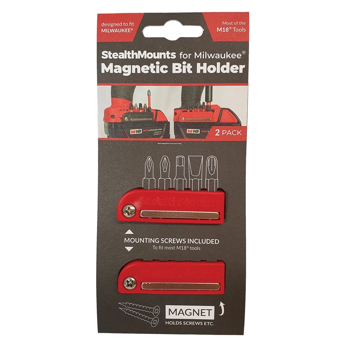 Stealthmounts Bit Holder | 2 Pack