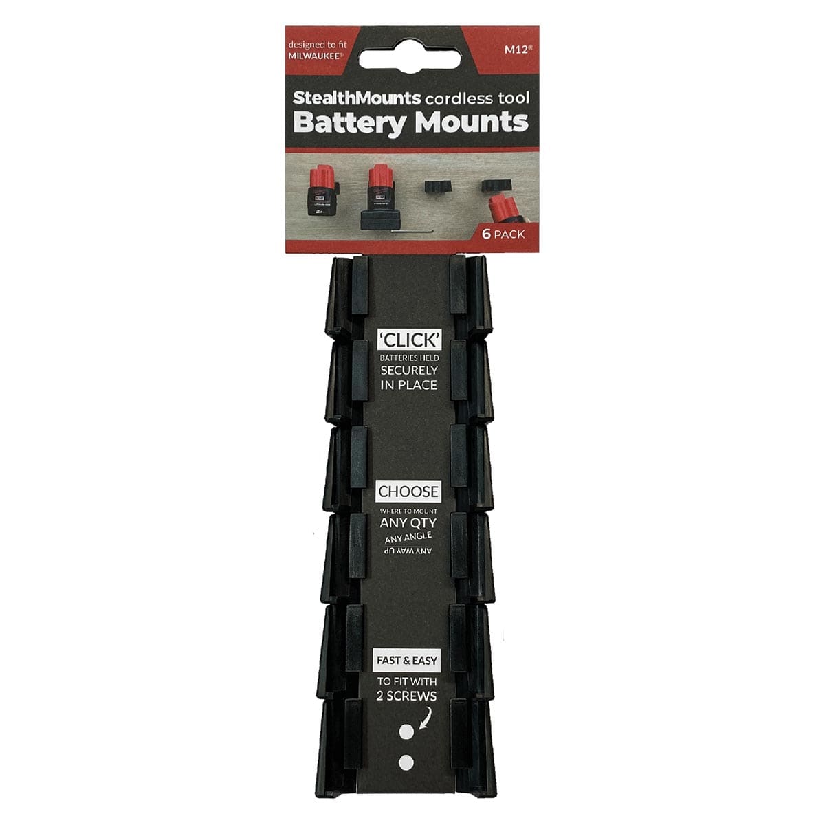 Stealthmounts Battery Mounts | 6 Pack