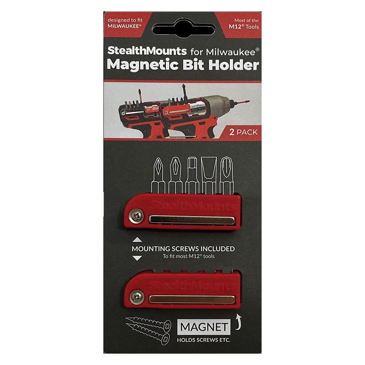 Stealthmounts Bit Holder | 2 Pack
