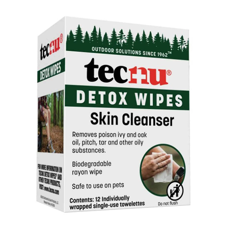 Tecnu Detox Wipes Waterless Skin Cleanser Towelettes