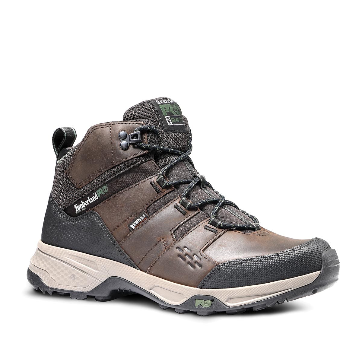 Brown/Green Timberland PRO Switchback LT Waterproof Boots