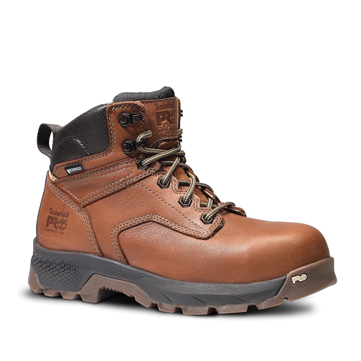Brown Timberland PRO Women's Titan EV Waterproof Composite Toe Boots