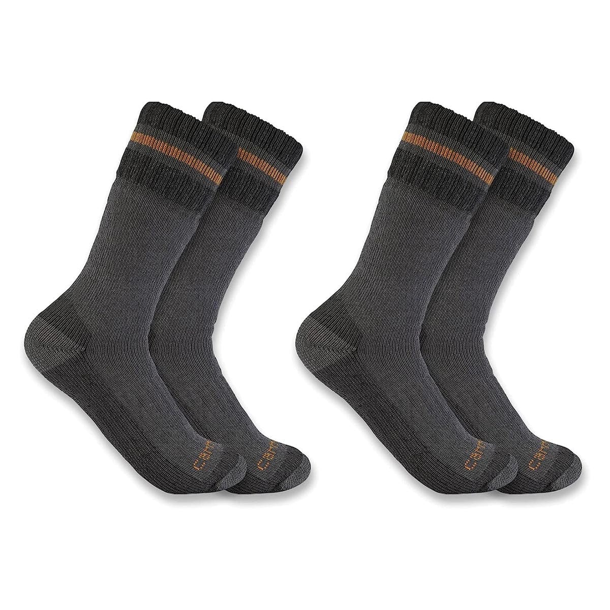 Carhartt Men's Heavyweight Synthetic-Wool Blend 2 Pack Boot Socks