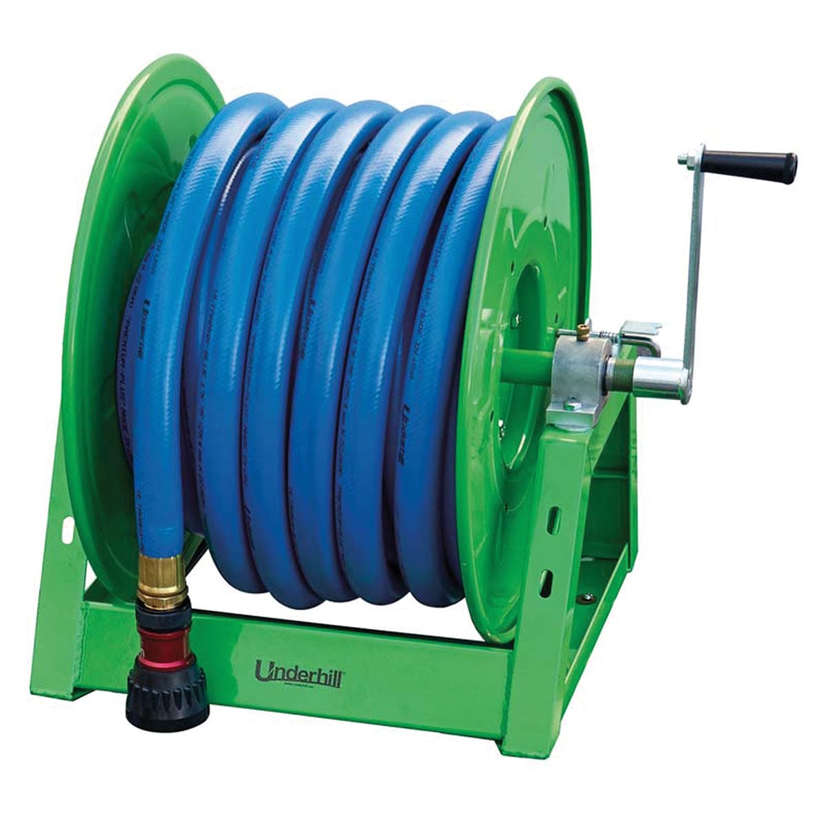 Underhill Hose Caddie Reel, Includes 10 ft. Blue Leader Hose