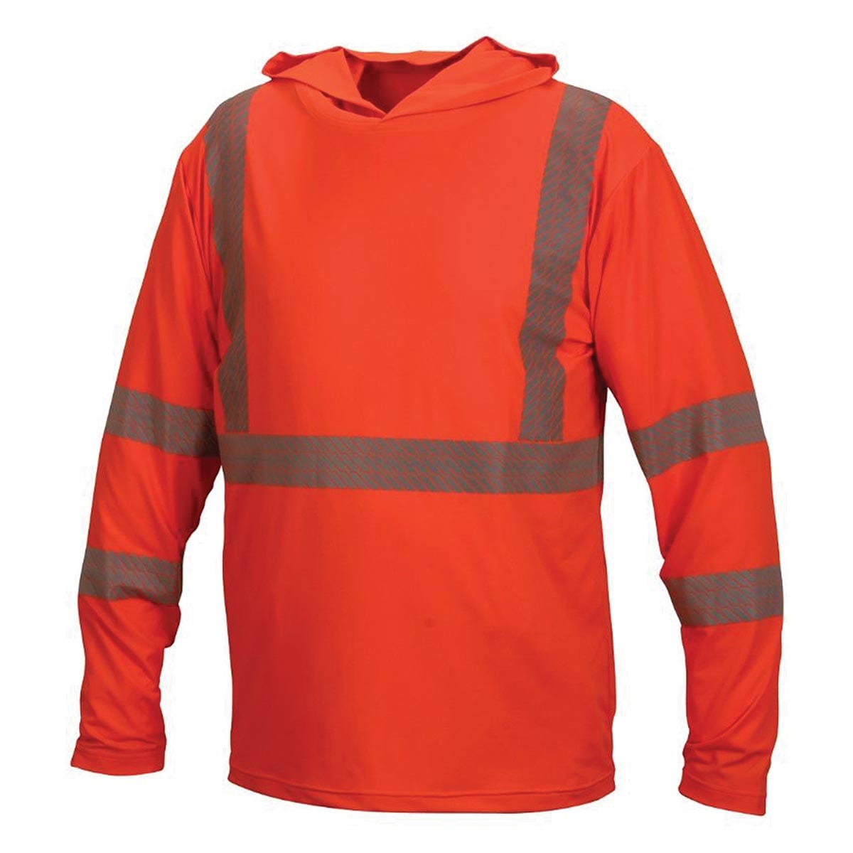 Brite Orange Pyramex ANSI Class 3 Moisture-Wicking Hi-Vis Hoodie