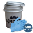 Gemplers 4-mil Disposable Nitrile Gloves, BucKit of 500 gloves