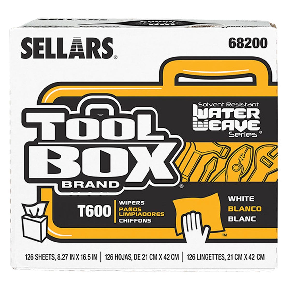 Sellars 55202 TOOLBOX® Z400 Box Of Center-Pull Shop Towels