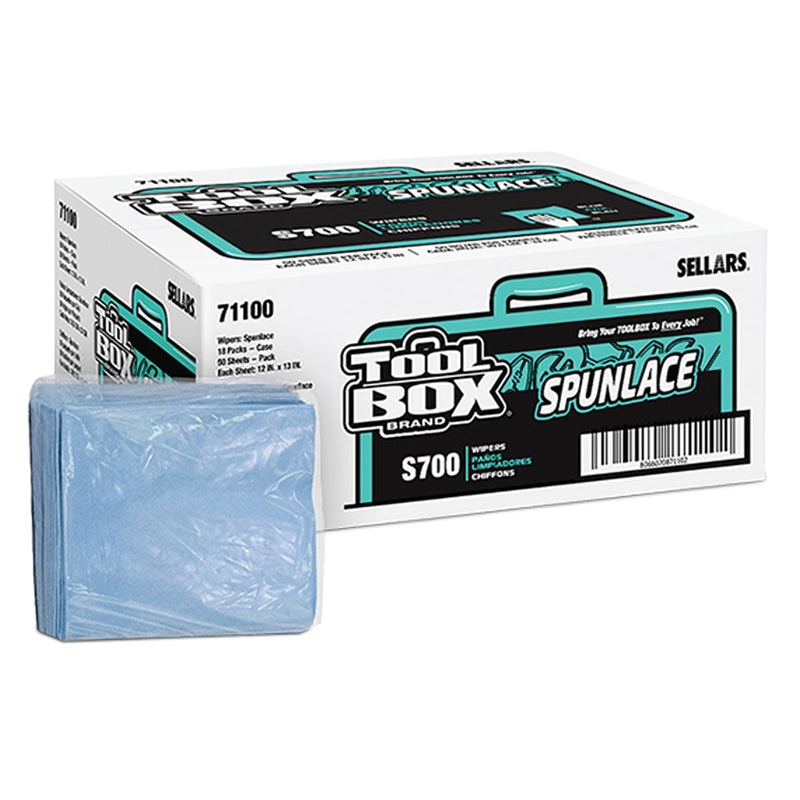 Sellars TOOLBOX S700 Spunlace Quarterfold Smooth count, Box of 50
