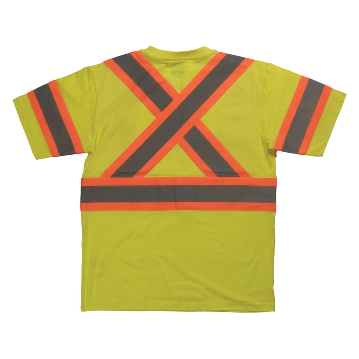 Tough Duck ANSI Class 1 Short Sleeve Cotton Hi-Vis Safety Shirt